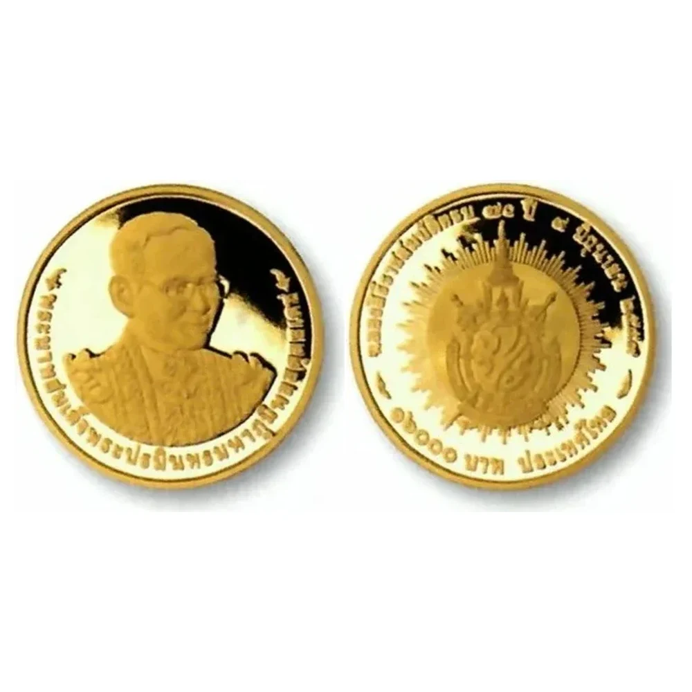 เหรียญที่ระลึก ร.9 ฉลองสิริราชสมบัติครบ 60 ปี 6,000 บาท พ.ศ. 2549